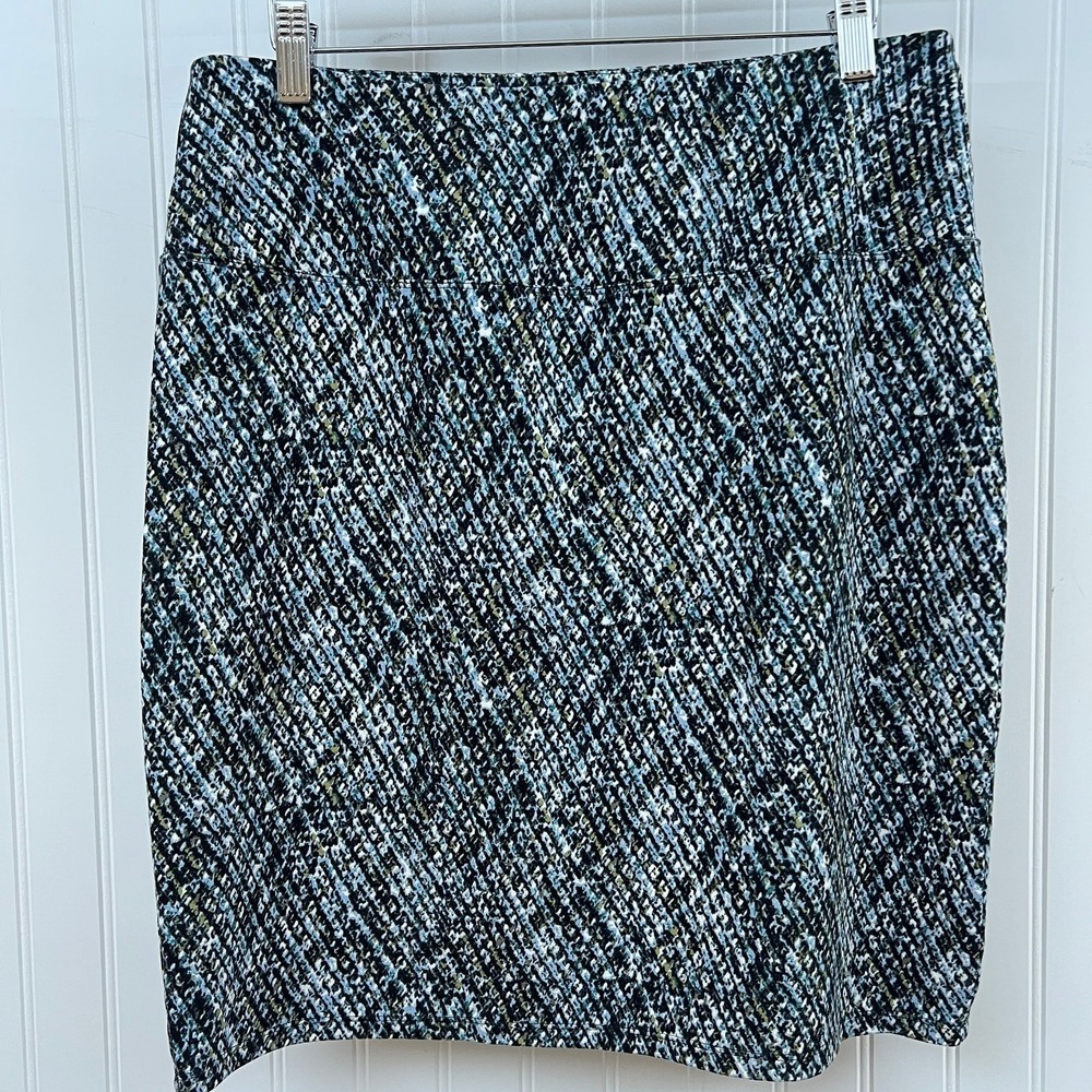 J.Jill Pencil Skirt Confetti Minimalist Preppy Career Workwear Capsule Cleanfit